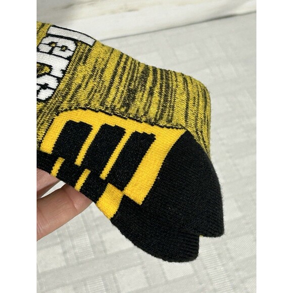 NEW! NFL TEAM APPAREL PITTSBURGH STEELERS BLACK GOLD ADULT LARGE Men Logo SOCKS - Picture 8 of 8